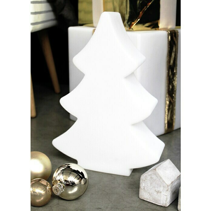 8 Seasons Design Shining LED-Weihnachtsleuchte Tree (6 W, Weiß, L x B x H: 10 x 28 x 40 cm)