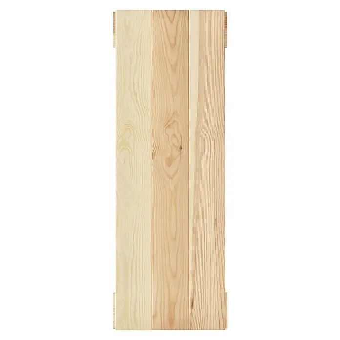 Regalux Regalsystem Heavy Regalboden - L x B: 80 x 28,2 cm, Holz - Hellbeige Holzpaneele mit einer ausgeprägten Maserung für einen natürlichen und warmen Look. Ideal für rustikale Innenraumgestaltungen und Wandverkleidungen.