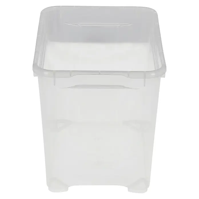Regalux Aufbewahrungsbox Clear-Box - L x B x H: 37,6 x 26 x 28,3 cm, 20 l, Transparent - Klare Kunststoffbox zur Aufbewahrung von Gegenständen, ideal für Ordnung und Übersichtlichkeit in Haushalt und Büro.