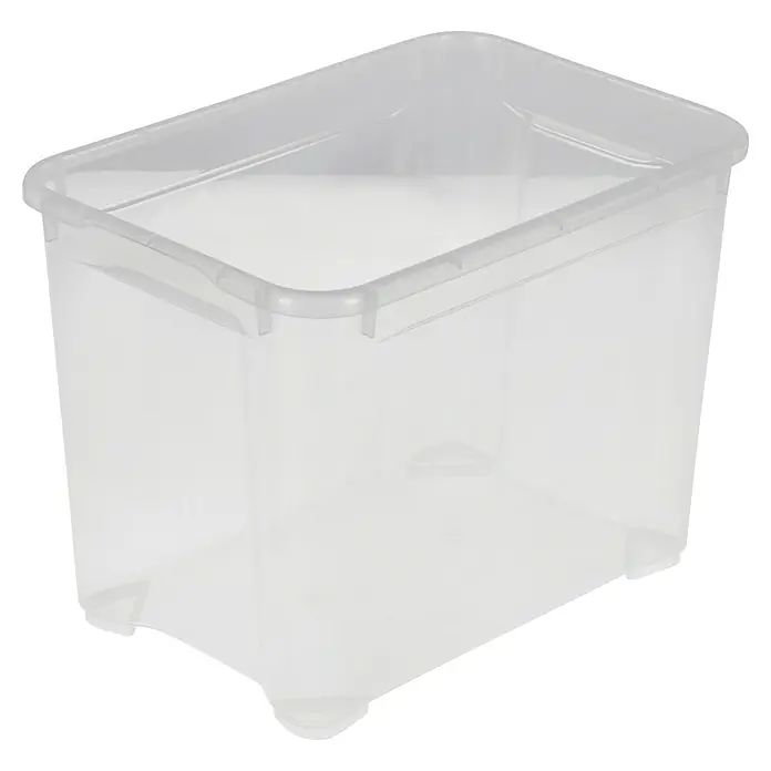Regalux Aufbewahrungsbox Clear-Box - L x B x H: 37,6 x 26 x 28,3 cm, 20 l, Transparent - Klare Aufbewahrungsbox aus Kunststoff, ideal zur Organisation von Gegenständen im Haus oder Büro. Praktisches Design für einfachen Zugriff.