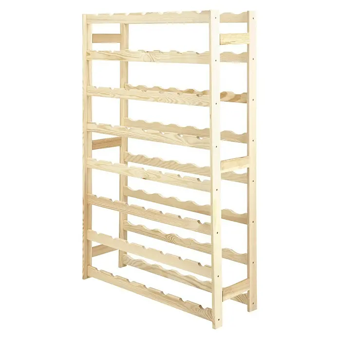 Regalux Regalsystem Heavy Flaschenregal - Anzahl Flaschen: 56 Stk. - Holz Weinregal zur Lagerung von Weinflaschen. Bietet geordnete Aufbewahrung und ist ein dekoratives Element für Weinliebhaber.