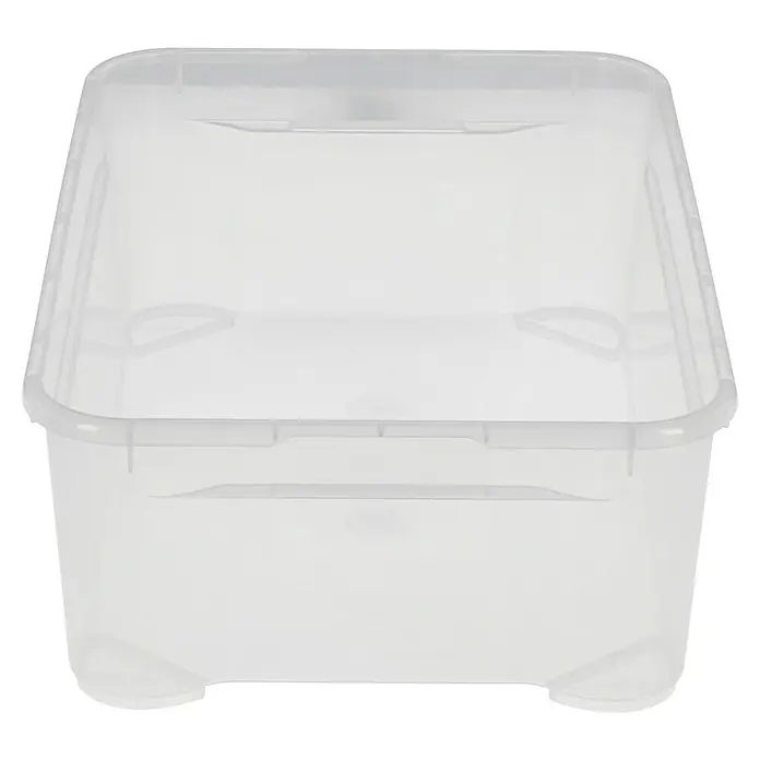 Regalux Clear Box ML x B x H: 54,8 x 38,4 x 18,9 cm, 31 l, Transparent - Transparente Aufbewahrungsbox mit Deckel zur einfachen Lagerung von Gegenständen im Haushalt oder Büro. Das robuste Material sorgt für lange Haltbarkeit.