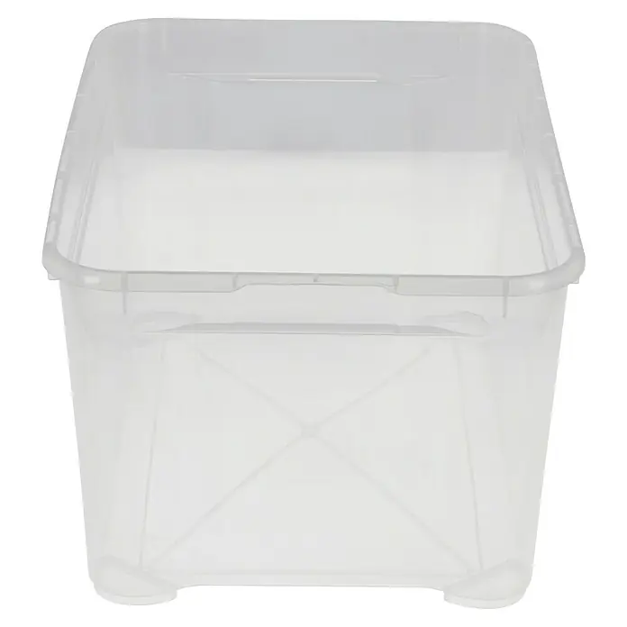 Regalux Aufbewahrungsbox Clear-Box - L x B x H: 54,8 x 38,4 x 28,3 cm, 47 l, Transparent - Transparente Aufbewahrungsbox aus Kunststoff, ideal für die Organisation und Lagerung verschiedener Gegenstände im Haushalt.