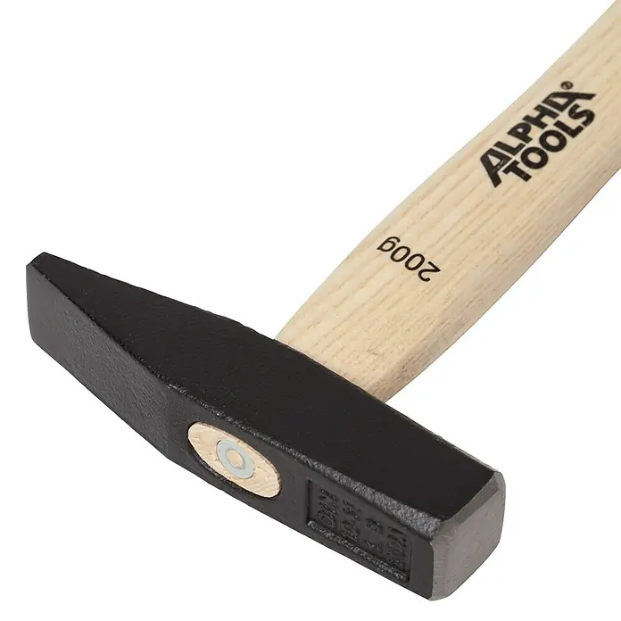 Alpha Tools Schlosserhammer - 200 g, Eschenholz - Werkzeug: Ein hochwertiger Alpha Tools Hammer, ideal für Heimwerker und Profis, mit robustem Kopf und ergonomischem Griff.