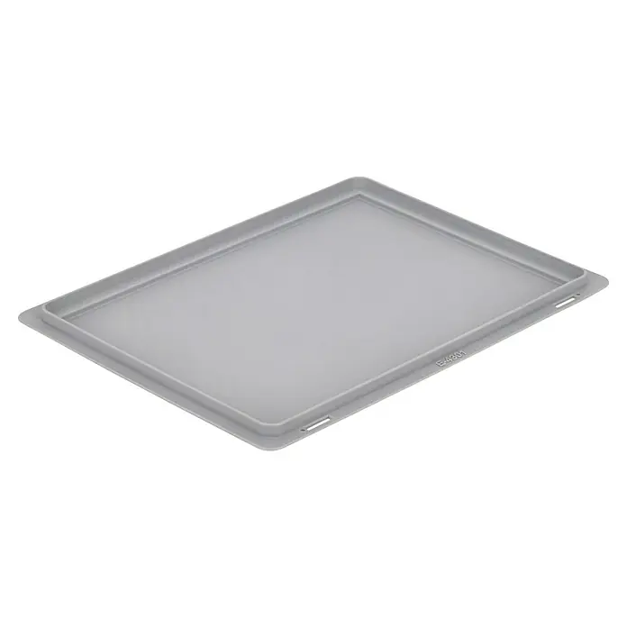 BAUHAUS Deckel für Eurobehälter - 40 x 30 cm, Grau - Graue Universalbox E-4301, ideal für Lagerung und Transport. Robust und vielseitig einsetzbar, perfekt für den täglichen Gebrauch.