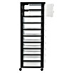 Rollcontainer (L x B x H: 38 x 30 x 105,5 cm, 10 Schubladen, Kunststoff)