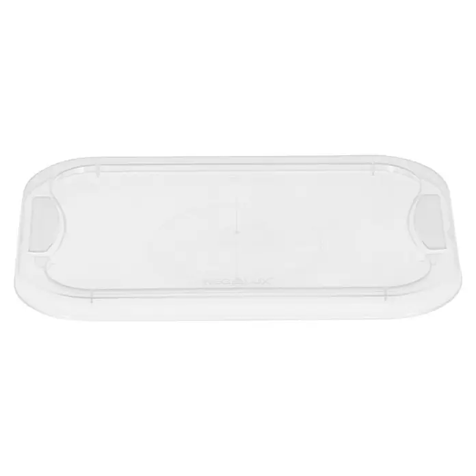 Regalux Clear Box-Deckel - L x B: 25,6 x 18,1 cm, Passend für: Regalux Clear Box XXS - Klarsichtiger Deckel für Aufbewahrungsboxen, ideal zur Lagerung und Organisation von Gegenständen aller Art. Robustes Design für langanhaltenden Gebrauch.