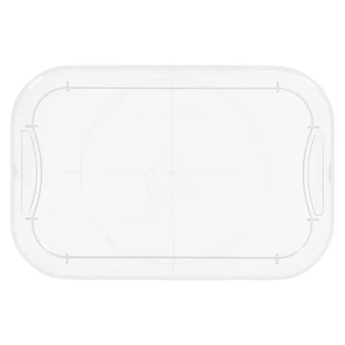 Regalux Clear Box-Deckel - L x B: 17,5 x 11,5 cm, Passend für: Regalux Clear Box Mini - Luftdichte, rechteckige, weiße Frischhaltedose mit Griffen für einfache Handhabung und sichere Aufbewahrung von Lebensmitteln.