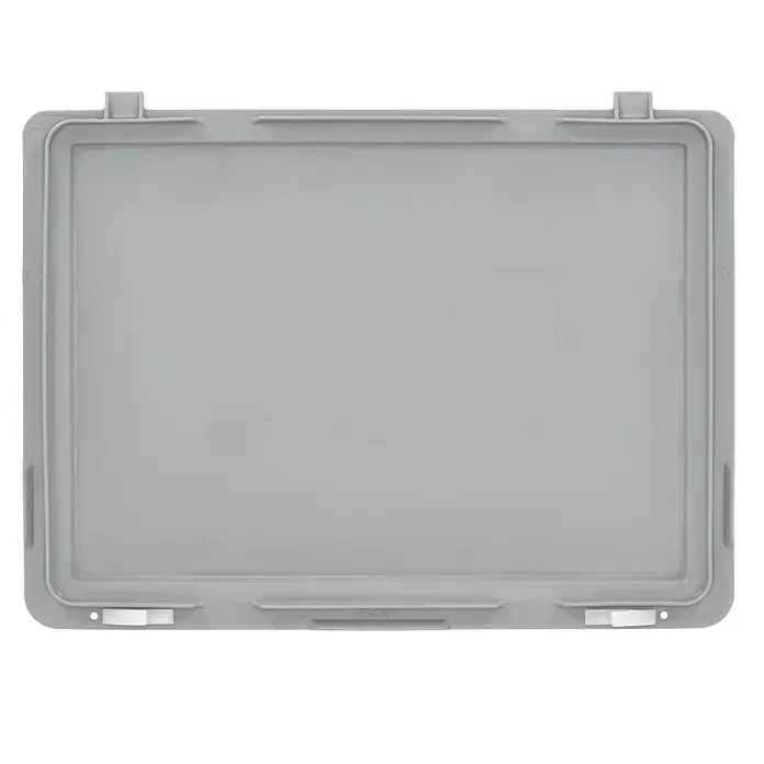 BAUHAUS Deckel für Eurobehälter - L x B: 40 x 30 cm - Grauer Deckel für Lagerbehälter oder Transportbox zur sicheren Aufbewahrung und zum Schutz des Inhalts vor Staub und Beschädigungen.