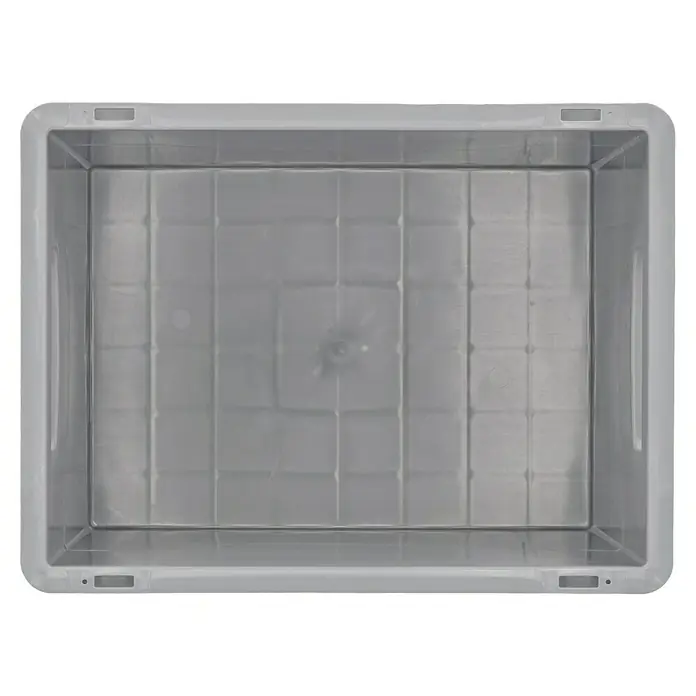 BAUHAUS Eurobox - L x B x H: 40 x 30 x 27 cm, 25 l, Grau - Graue Kunststoffbox zur Aufbewahrung von Gegenständen aller Art. Praktische und robuste Lösung für Ordnung im Lager oder Büro.