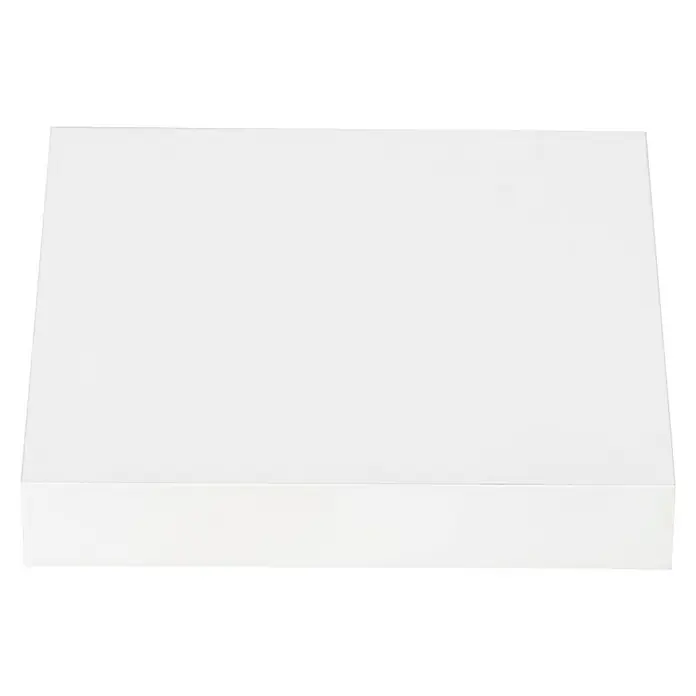 Regalux Estante flotante - L x An x Al: 23,5 x 24 x 3,8 cm, Blanco, Carga soportada: 5 kg - Caja cuadrada blanca, ideal para presentaciones. El diseño limpio ofrece casos de uso versátiles y está perfectamente formado.