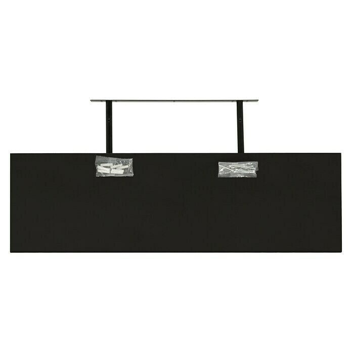 Regalux Wandboard XL4 (24 x 80 x 3,8 cm, Schwarz, Belastbarkeit: 12 kg)