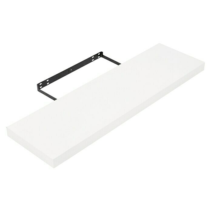 Regalux Wandboard XL4 (24 x 80 x 3,8 cm, Weiß, Belastbarkeit: 12 kg)