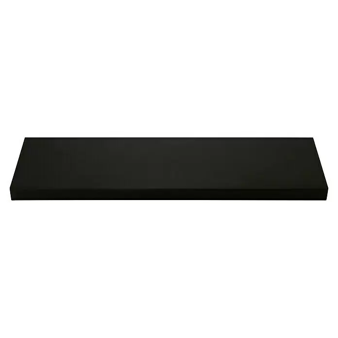 Regalux Estante flotante - L x An x Al: 23,5 x 80 x 3,8 cm, Negro, Carga soportada: 12 kg - Losa rectangular gris oscuro, apta como estante o encimera.