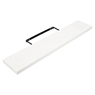 Regalux Wandboard XL4 (24 x 118 x 3,8 cm, Weiß, Belastbarkeit: 12 kg)