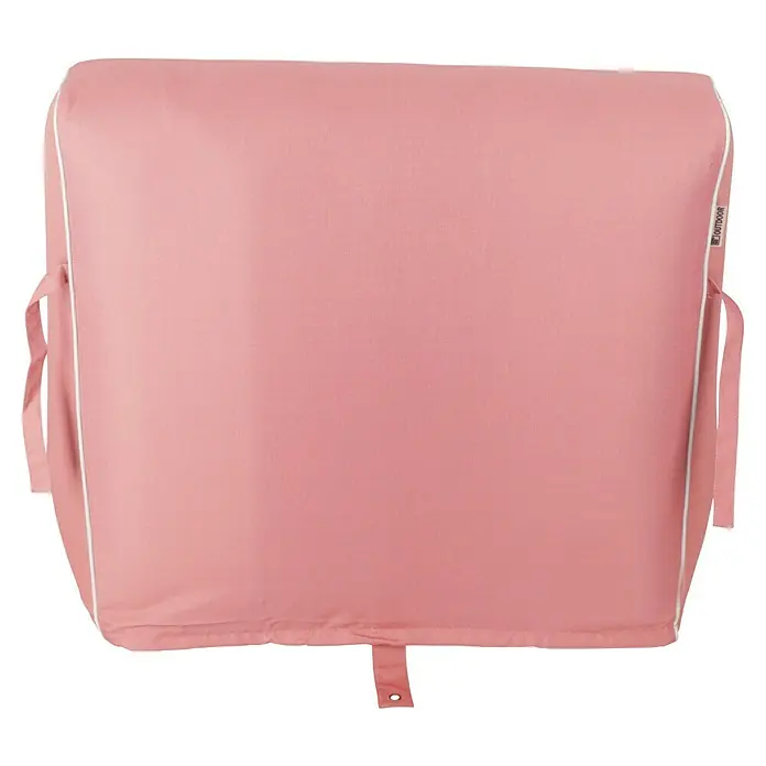 Sitzsack Aufblasbar - 70 x 90 x 70 cm, Pink, 100 % Polyester - Rosa Outdoor-Sitzsack mit weißen Akzenten, ideal für entspannte Momente im Freien. Ein stilvolles und bequemes Möbelstück für Garten oder Terrasse.