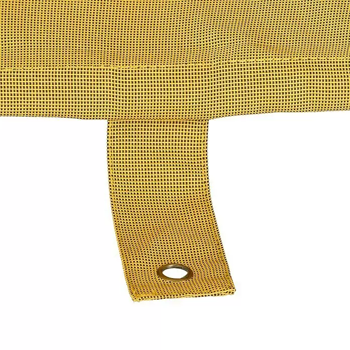 Sitzsack Aufblasbar - 70 x 90 x 70 cm, Gelb, 100 % Polyester - Detailaufnahme