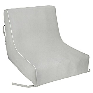 Sitzsack Aufblasbar (70 x 90 x 70 cm, Hellgrau, 100 % Polyester)