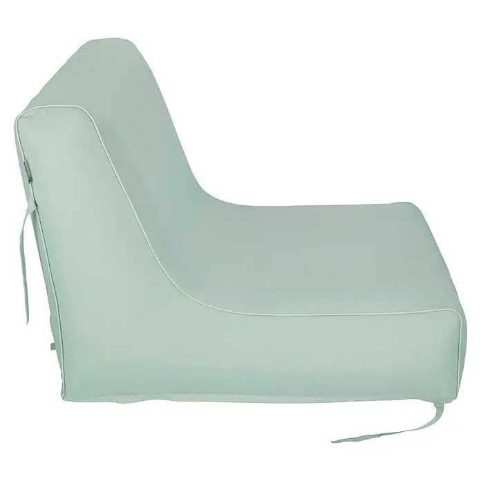 Sitzsack Aufblasbar - 70 x 90 x 70 cm, Blau, 100 % Polyester - Helles, modernes Lounge-Sofa mit minimalistischem Design und klaren Linien. Ideal zum Entspannen im Wohnbereich.