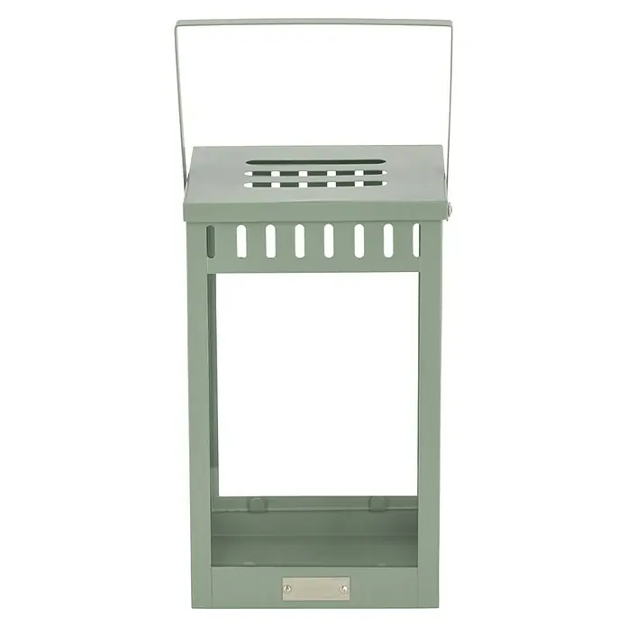 Laterne Living - L x B x H: 15 x 15 x 25 cm, Grün - Diese Laterne im Vintage-Stil ist die perfekte Ergänzung für jedes Zuhause und jeden Garten. Sie strahlt Charme und Wärme aus.