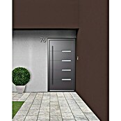 Portofino Aluminiumhaustür 904PF (110 x 210 cm, DIN Anschlag: Links, Anthrazit Metallic)