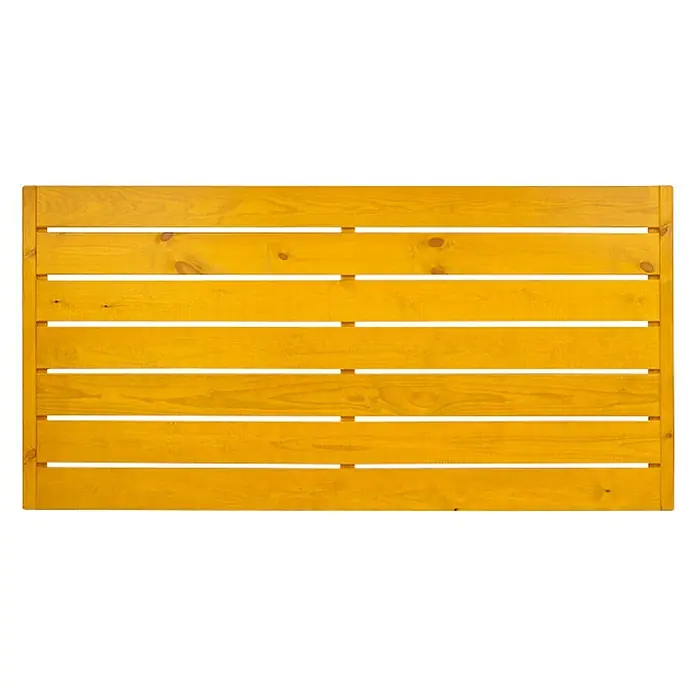 Andrewex Sichtschutzelement Faro - B x H: 180 x 90 cm, 180 x 90 cm, Pinie - Gelbe Holzlattenwand mit sichtbarer Holzmaserung, ideal als dekorativer Zaun oder Sichtschutz für den Garten.
