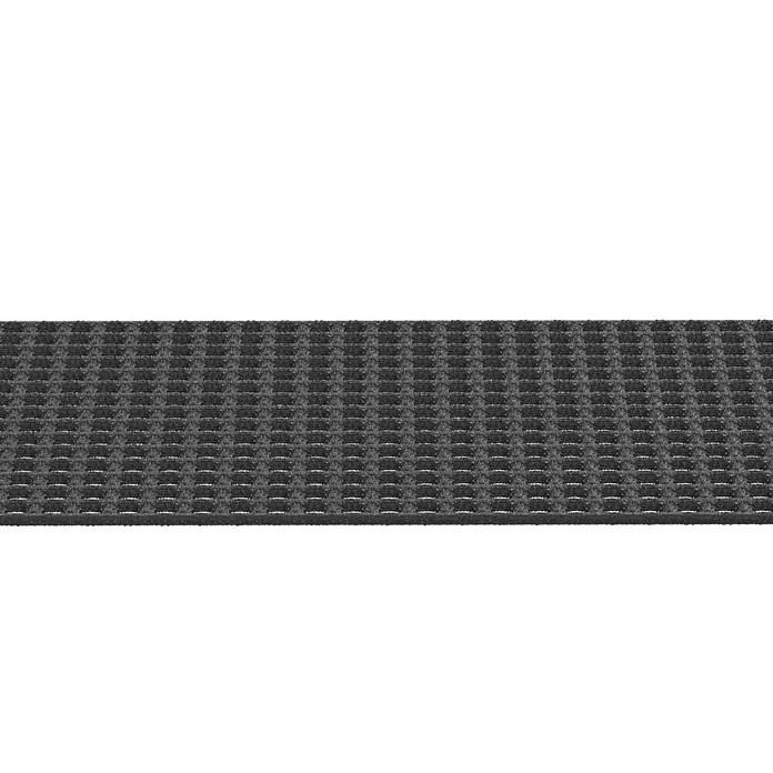 Marley Laubstop - Nennweite: 100 mm - 125 mm, Länge: 200 cm - Nahaufnahme eines rutschfesten, rechteckigen Fußabstreifers mit Wabenmuster, ideal für den Innenbereich.