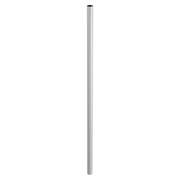 Marley Fallrohr - Nennweite: 105 mm, Länge: 250 cm, Kunststoff, Grau - Nahaufnahme einer stilvollen, silberfarbenen, zylindrischen Vakuum-Isolierflasche, perfekt für unterwegs.