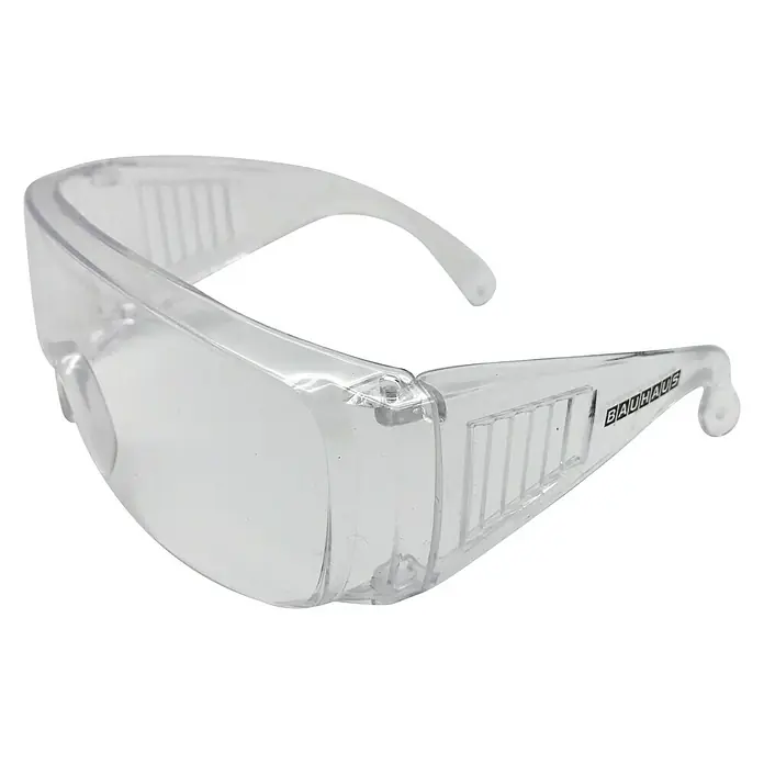 BAUHAUS Gafas de seguridad Basic - Transparente, Marco ventilado - Gafas de seguridad transparentes Bauhaus para una protección ocular óptima durante el trabajo. Ideal para artesanos y aficionados al bricolaje.