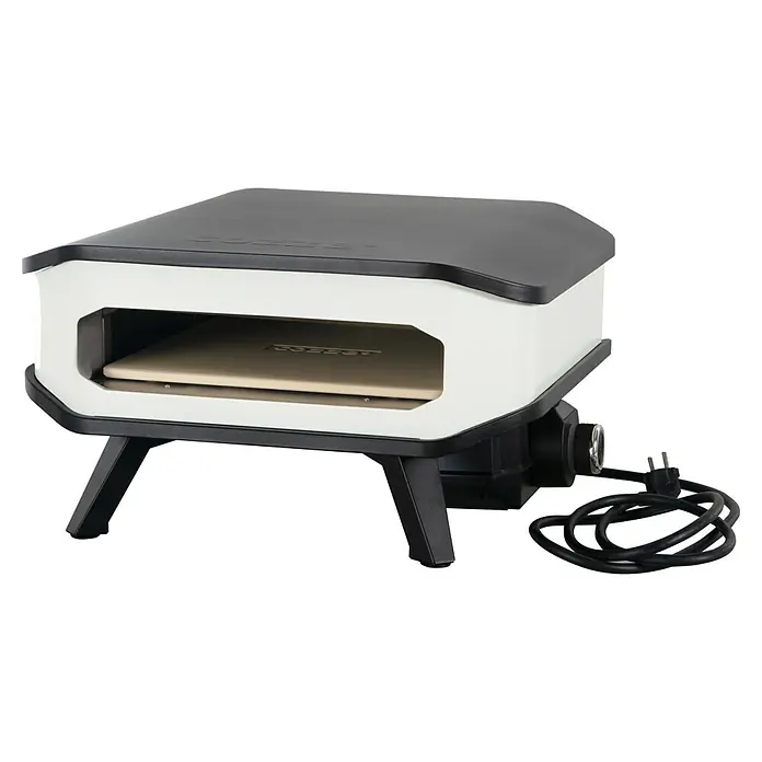 Cozze Pizzaofen Elektro 13 " - B x T x H: 53 x 53 x 29 cm, 2,2 kW - Der Cozze Pizzaofen ist ein kompakter, tragbarer Ofen für köstliche Pizza im Freien, mit Steinplatte für knusprige Ergebnisse.