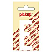 Pickup Etiqueta adhesiva (Motivo: E, Blanco, Altura: 60 mm)