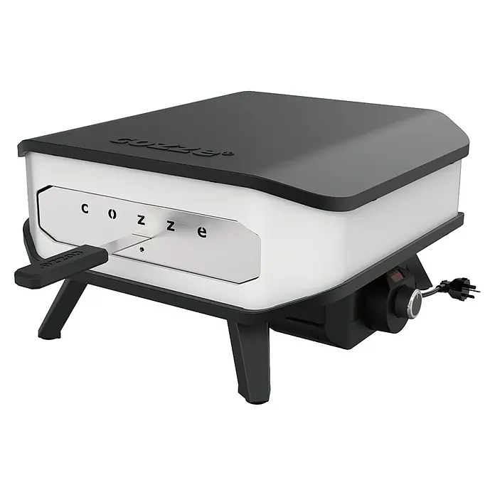 Cozze Pizzaofen Elektro 13 " - B x T x H: 53 x 53 x 29 cm, 2,2 kW - Ein kompakter Cozze Pizzaofen für den Außenbereich mit elegantem Design, ideal für schnelles und einfaches Pizzabacken.