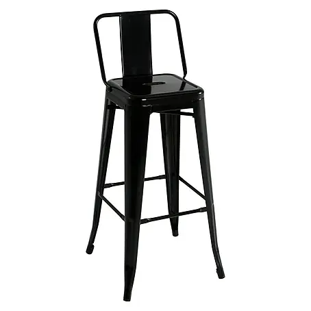 Taburete alto con respaldo