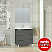 Mueble de lavabo Patri (46 x 80 x 85 cm, Gris)