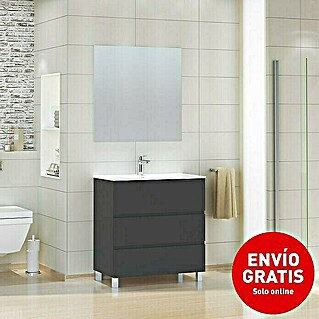 Artysan Mueble de lavabo Patri (46 x 80 x 85 cm, Negro)