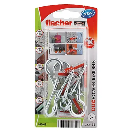 Fischer Duopower Set de tacos con hembrilla abierta