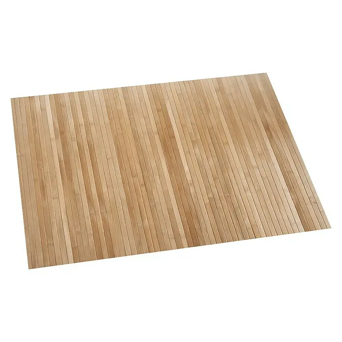 Alfombra de bambú Cool - Natural, 90 x 60 cm - Alfombra de madera de bambú para uso versátil, ideal como base o mantel individual. El aspecto natural encaja bien en cualquier interior.