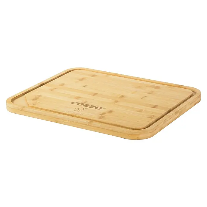 Cozze Tabla de cortar - L x An x Al: 43 x 35 x 2 cm, Madera - Tabla de cortar de bambú Cozze, perfecta para la preparación de alimentos. Duradera y elegante para cualquier cocina.