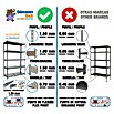 Simonrack Ecoforte Estantería para cargas pesadas Metal (Al x An x Pr: 200 x 180 x 60 cm, Número de baldas: 5 ud., Inserción, Galvanizado, Capacidad de carga por balda: 400 kg, Bandejas no incluidas) | BAUHAUS
