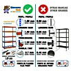 Simonrack Simonforte Estantería para cargas pesadas Metal (Al x An x Pr: 200 x 210 x 90 cm, Capacidad de carga por balda: 400 kg, Número de baldas: 5 ud., Inserción, Azul/Naranja) | BAUHAUS