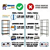 Simonrack Simonclick Metallregal (L x B x H: 30 x 80 x 180 cm, Traglast: 180 kg/Boden, Anzahl Böden: 5 Stk., Blau/Orange)