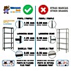 Simonrack Simonhome Metallregal (L x B x H: 30 x 80 x 160 cm, Traglast: 150 kg/Boden, Anzahl Böden: 4 Stk., Grün)