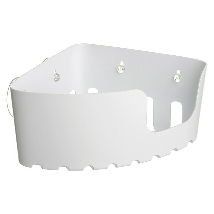 Tatay Cesta de baño angular Standard (20 x 20 x 11 cm, Blanco)