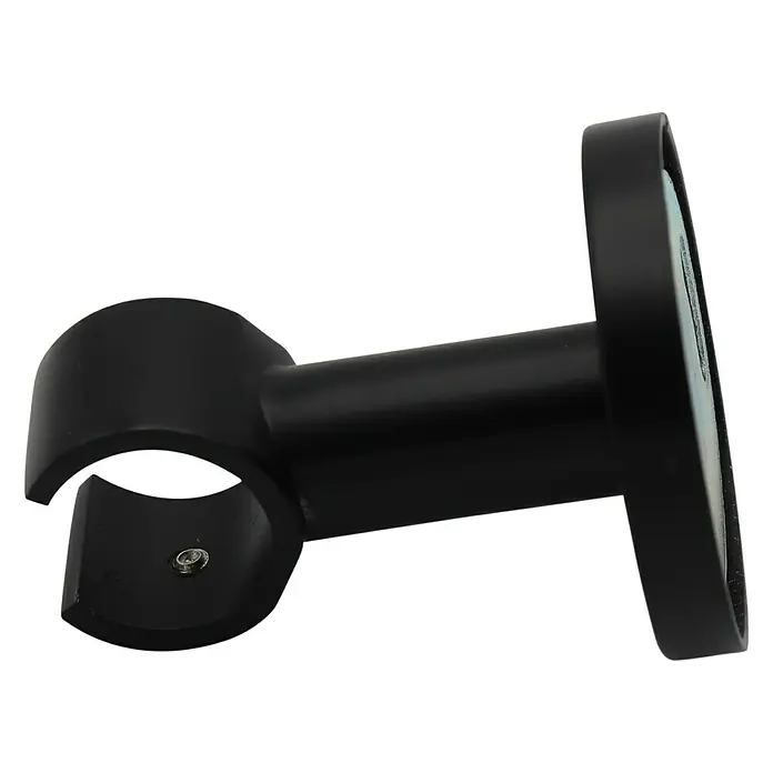 Expo Ambiente Deckenträger Klassik - Schwarz, Geeignet für: Gardinenstangen Ø 20 mm - Schwarze Gardinenstangenhalterung zur sicheren Befestigung von Vorhängen, einfache Montage und modernes Design.