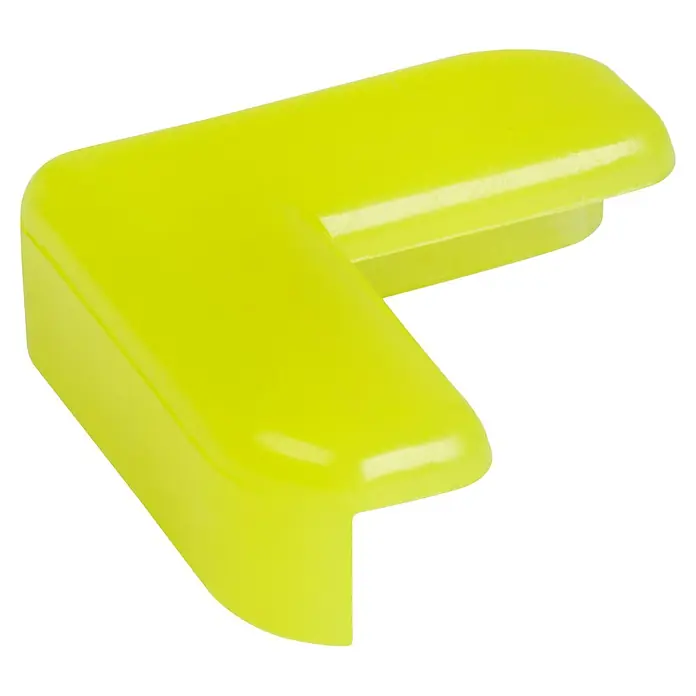 Eckenschutz - Transparent, B x L: 40 x 40 mm, 4 Stk. - Gelber Eckenschutz zur Abdeckung scharfer Möbelkanten. Schützt Kinder vor Verletzungen und sieht dabei noch gut aus.