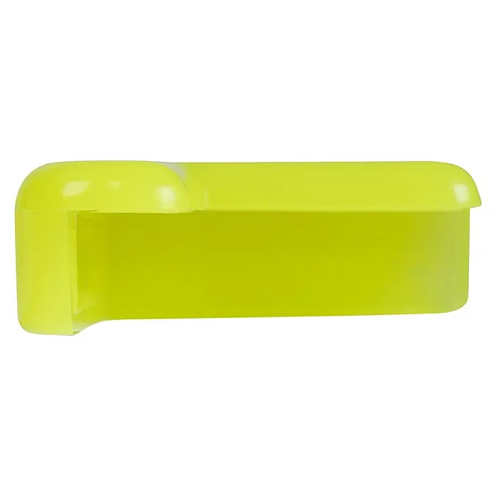 Eckenschutz - Transparent, B x L: 40 x 40 mm, 4 Stk. - Diese Aufnahme zeigt eine gelbe Eckstoßstange, ein unverzichtbares Zubehör für den Schutz von Ecken vor Beschädigungen.