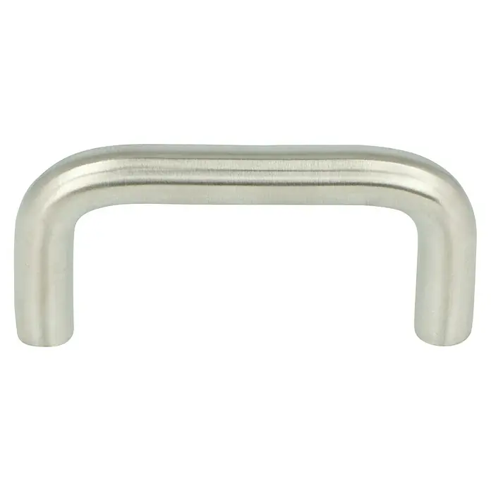 Häfele Tirador para muebles - Tipo de tirador del mueble: Estribo, Distancia entre orificios: 64 mm, An x L: 22 x 72 mm - Tirador metálico cepillado en forma de U para armarios de cocina. Su diseño elegante es moderno y funcional para el uso diario.