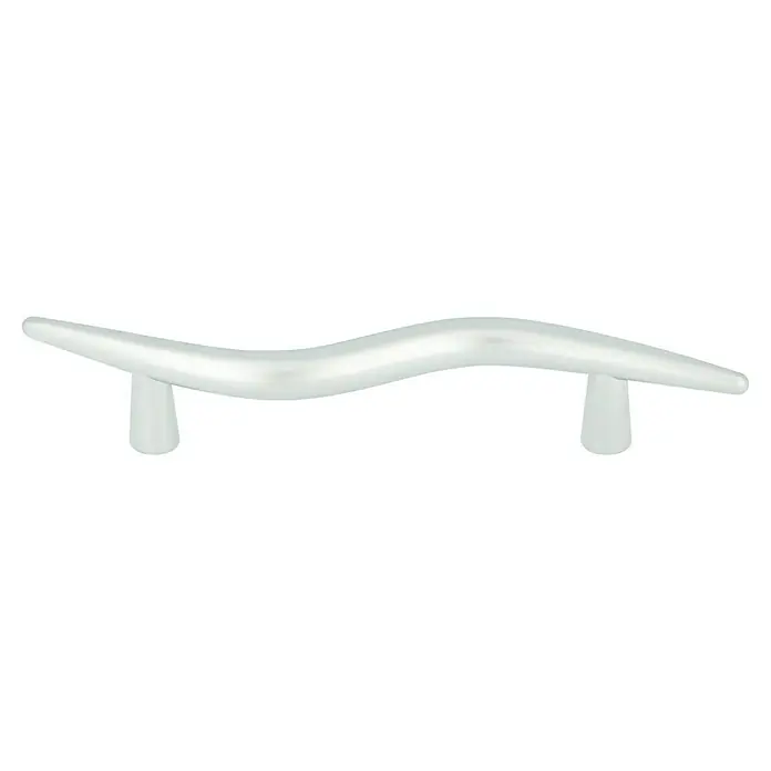 Häfele Tirador para muebles - L x An x Al: 153 x 24 x 27 mm, Cromado, Distancia entre orificios: 96 mm - Elegantes tiradores de muebles plateados. El mango curvado con sus patas elegantes añade un toque de estilo moderno a cualquier mueble.