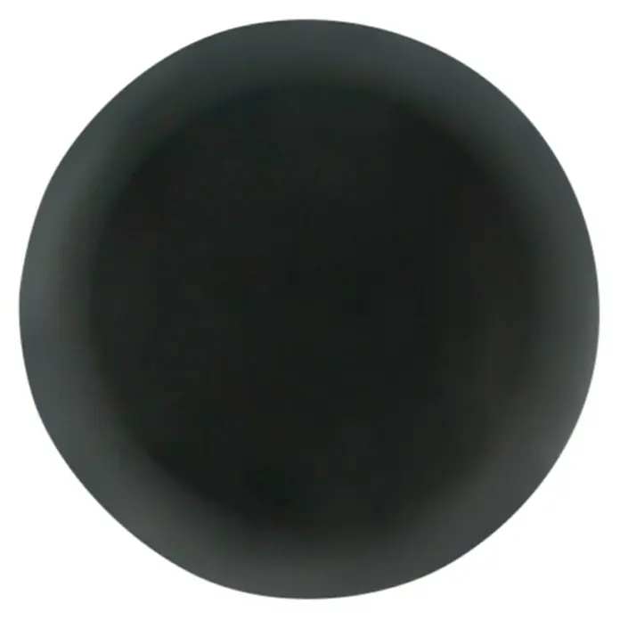 Häfele Pomo para muebles - Tipo de tirador del mueble: Botón - Un plato de cerámica plano negro elegante, perfecto para una presentación elegante de la mesa y de los alimentos.