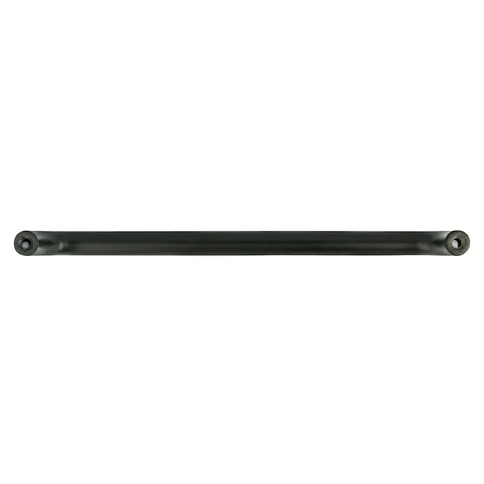 Häfele Tirador para muebles - Tipo de tirador del mueble: Estribo, Acero, Lacado - Imagen de un tubo negro con aberturas circulares en ambos extremos, posiblemente parte de un sistema industrial.